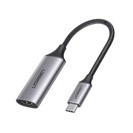 Ugreen 70444 video cable adapter HDMI Type A (Standard) USB Type-C Aluminium Black