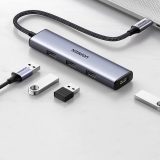 Ugreen USB Type-C HUB - 4× USB 3.2 Gen 1 Silver