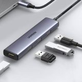 Ugreen USB Type-C HUB - 4× USB 3.2 Gen 1 Silver