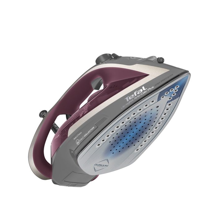 Tefal Ultragliss Anti-Calc Plus FV6840 Steam iron 2800 W Purple Silver