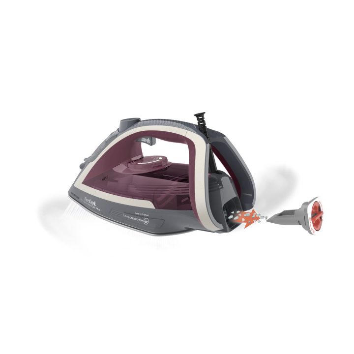 Tefal Ultragliss Anti-Calc Plus FV6840 Steam iron 2800 W Purple Silver
