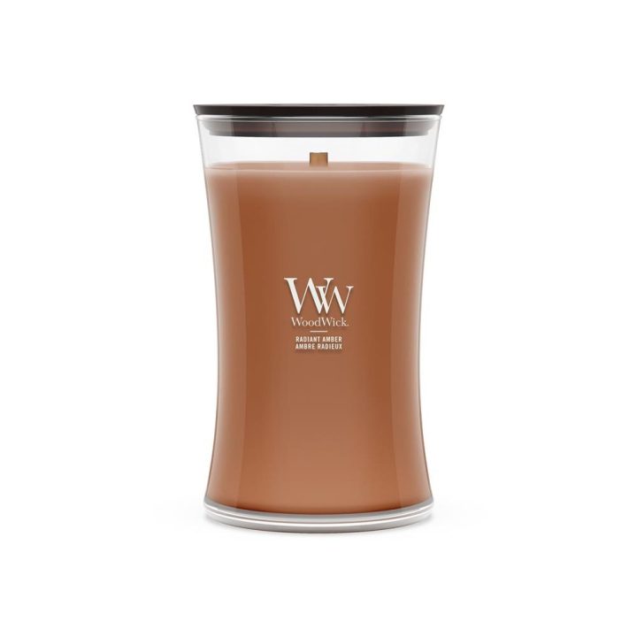 WoodWick Radiant Amber wax candle Cylinder Brown 1 pc(s)