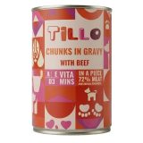 TILLO Chunks in gravy Beef - wet dog food - 415g