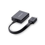 Ugreen 40248 video cable adapter 0.16 m VGA (D-Sub) HDMI + Micro-USB Black