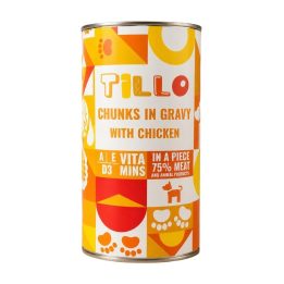 TILLO Chunks in gravy Chicken - wet dog food - 1250g