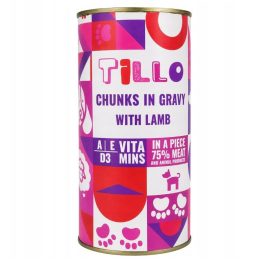 TILLO Chunks in gravy Lamb - wet dog food - 1250g