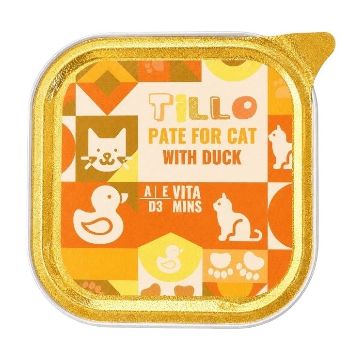 TILLO Pate Duck - wet cat food - 100g