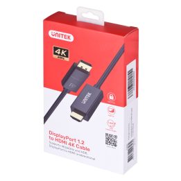 UNITEK CABLE DisplayPort 1.2 HDMI 4K@60HZ 1 8M V1608A