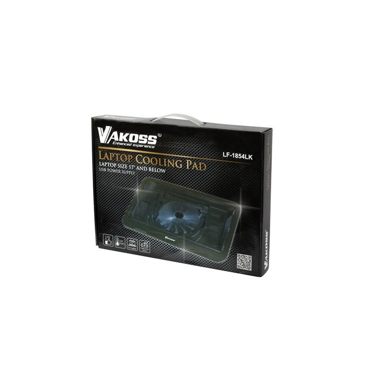 Vakoss LF-1854LK notebook cooling pad 43.2 cm (17 ) Black
