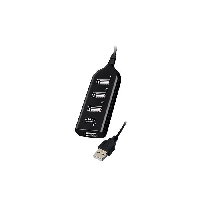 Vakoss TC-234UX interface hub USB 2.0 Black
