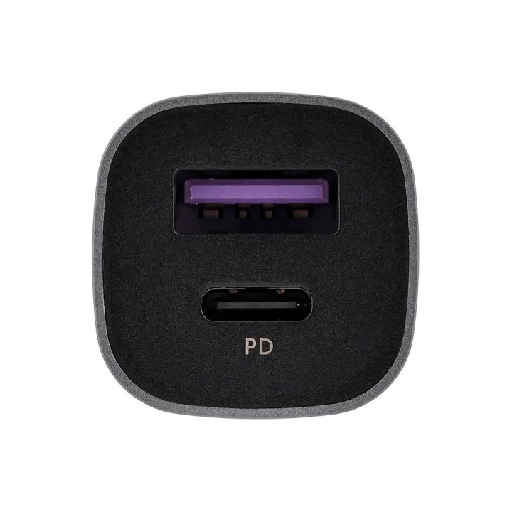 Ugreen USB Type-C / USB 24W Power Delivery Quick Charge car charger grey (30780)