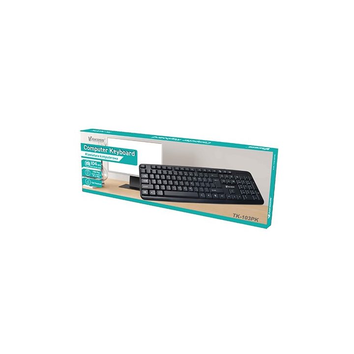 Vakoss TK-103PK keyboard USB Black