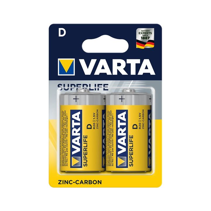 Varta R20 D household battery Zinc-carbon