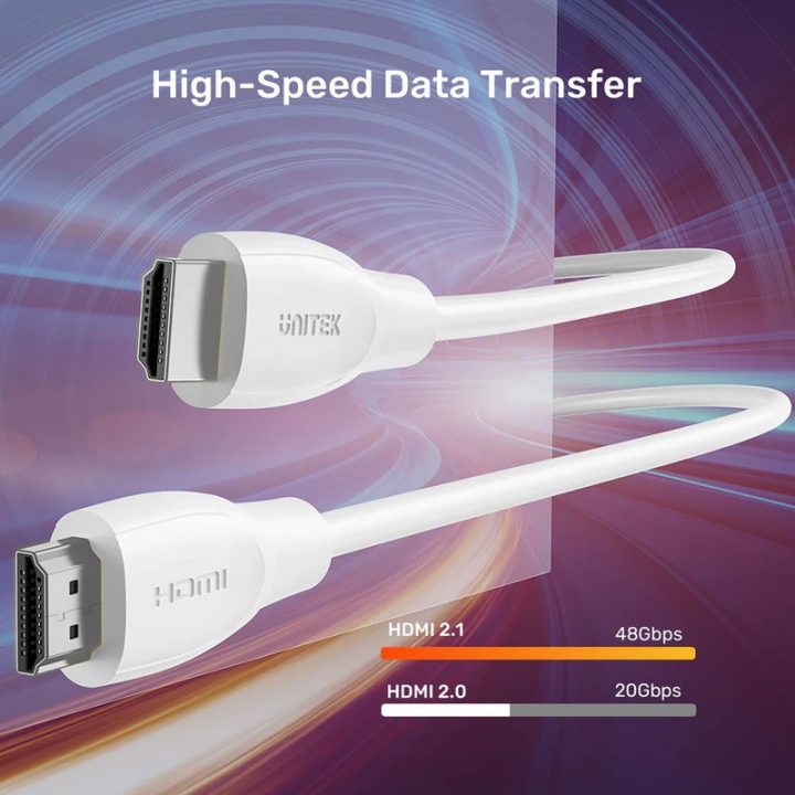 UNITEK HDMI 2.1 8K HDR Cable White 3M