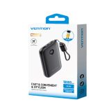Vention 10000mAh Powerbank 2xUSB-C 1xUSB-A 22.5W black