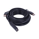 UNITEK Y-278 USB cable USB 2.0 10 m 2 x USB A USB A Black