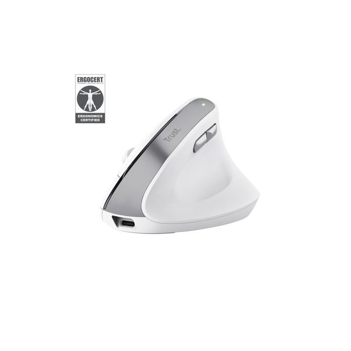 Trust Bayo II - Ergonomic Wireless Mouse (white)