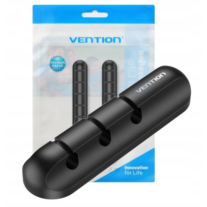 Vention 5-port cable organiser 2 pcs black