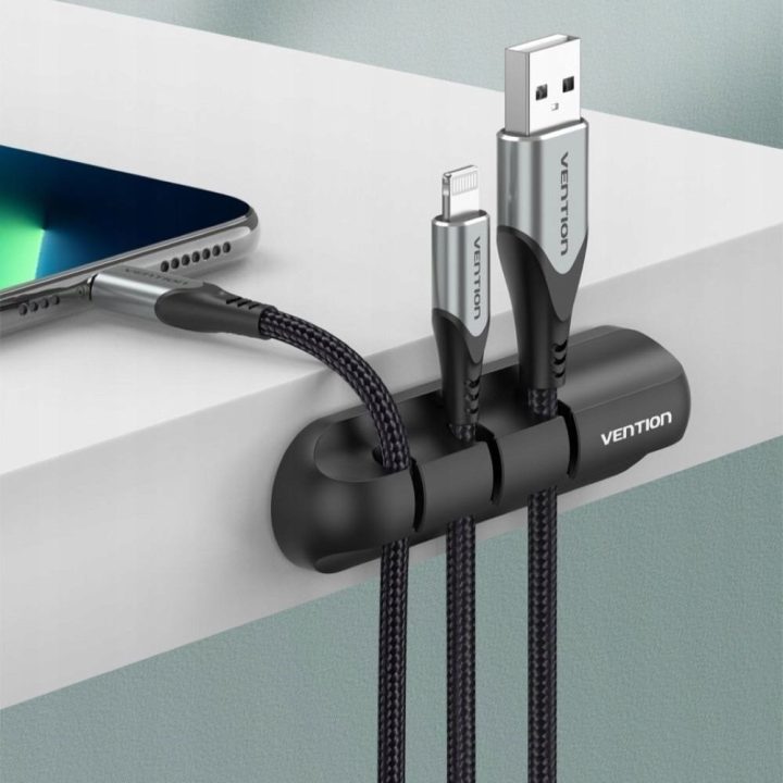 Vention 5-port cable organiser 2 pcs black