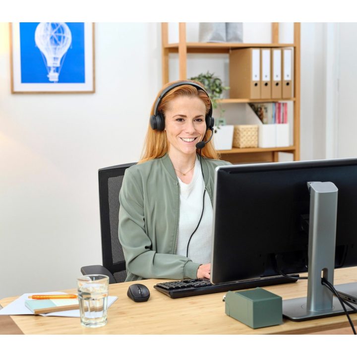 Trust HS-260 Headset Wired Neck-band Office/Call center USB Type-A Black