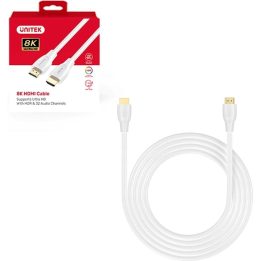 UNITEK HDMI 2.1 8K HDR Cable White 1m
