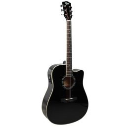 V-TONE VEAG1 CE BK - 4/4 electro-acoustic guitar black