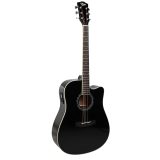 V-TONE VEAG1 CE BK - 4/4 electro-acoustic guitar black
