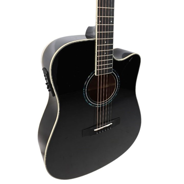 V-TONE VEAG1 CE BK - 4/4 electro-acoustic guitar black