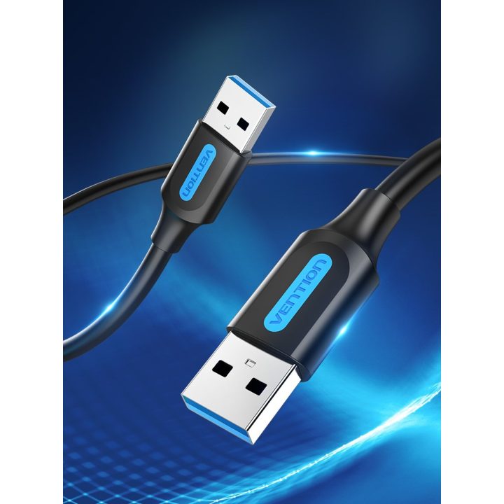 Vention USB 3.0 A Male to A Male Cable 0.5M Black PVC Type