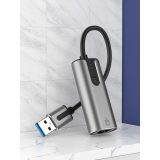 Vention USB 3.0-A to Gigabit Ethernet Adapter Gray 0.15M Aluminum Alloy Type