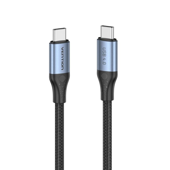 Vention USB 4.0 5A 40Gbps USB-C to C cable braided 1m