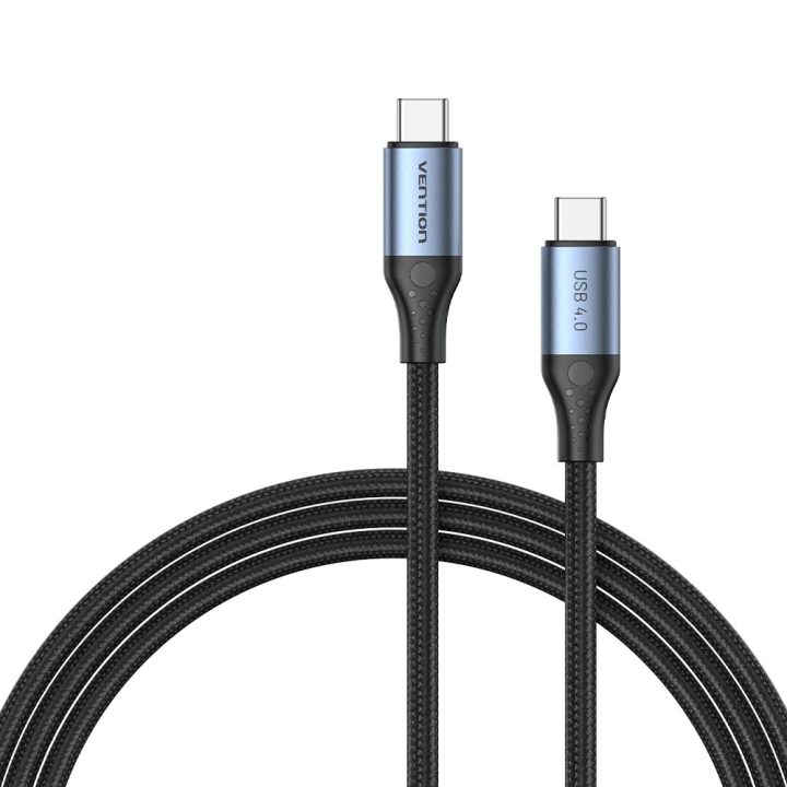 Vention USB 4.0 5A 40Gbps USB-C to C cable braided 1m