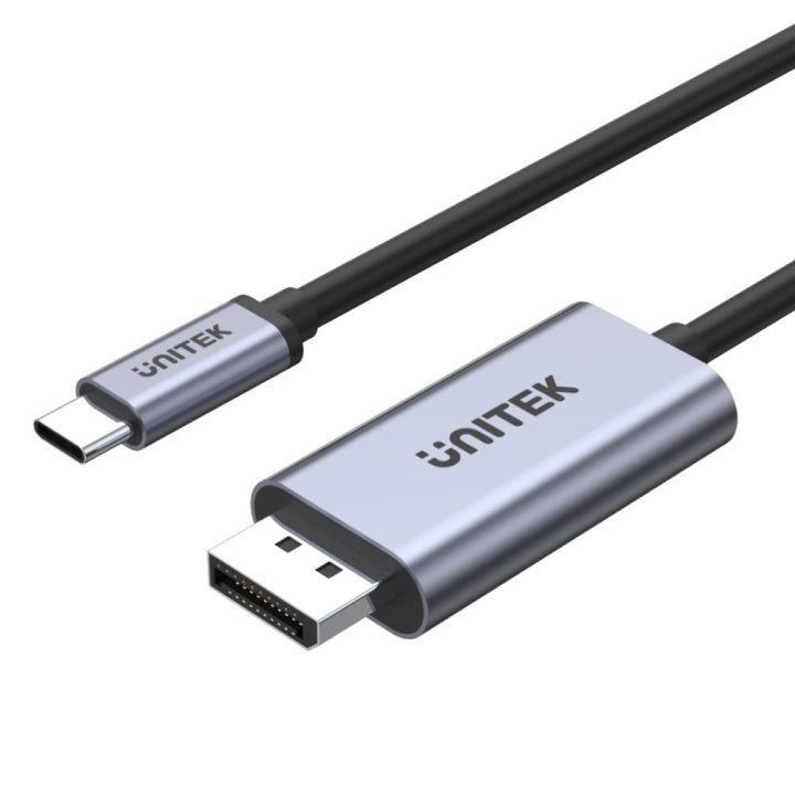 UNITEK V1409A cable gender changer USB-C DisplayPort Black Grey
