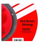 Extension cable VERTEX PB25METAL 3x2 5 mm Black