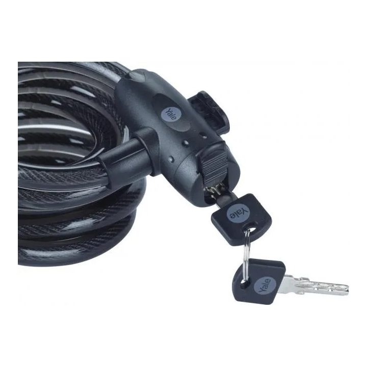 12 mm steel keyed bicycle cable - YCK0/12/200/2 Black