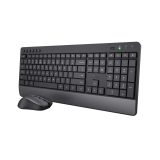 Trust Trezo keyboard Mouse included Universal RF Wireless QWERTY US English Black