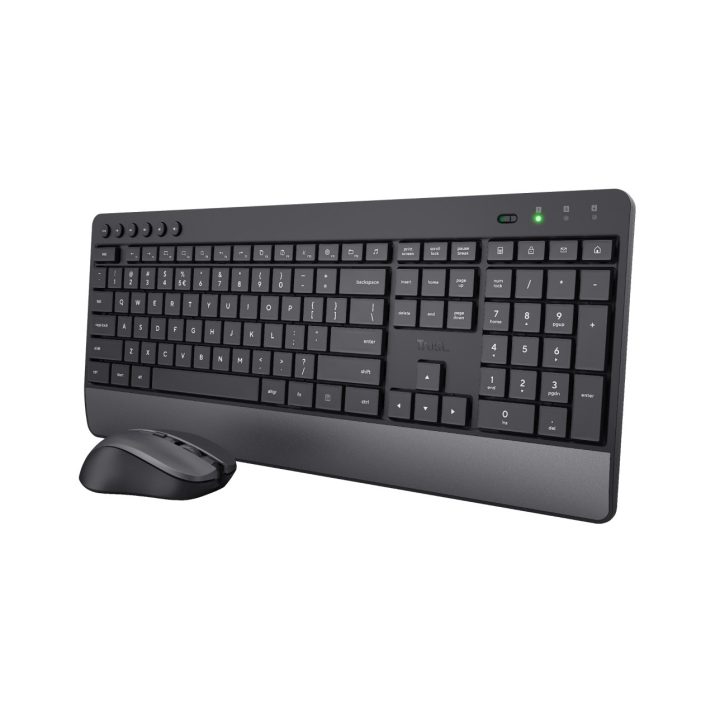 Trust Trezo keyboard Mouse included Universal RF Wireless QWERTY US English Black