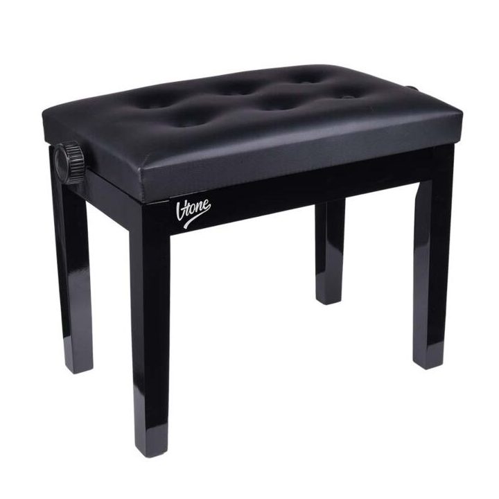 V-TONE ŁAWA 1 BK - height-adjustable piano bench black