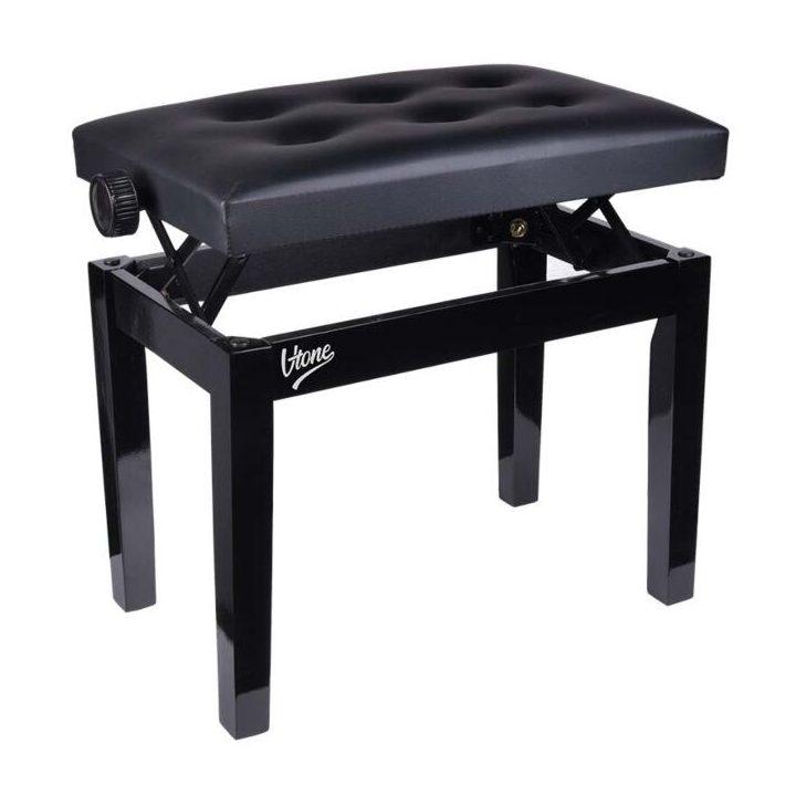 V-TONE ŁAWA 1 BK - height-adjustable piano bench black