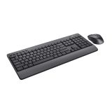 Trust Trezo keyboard Mouse included Universal RF Wireless QWERTY US English Black