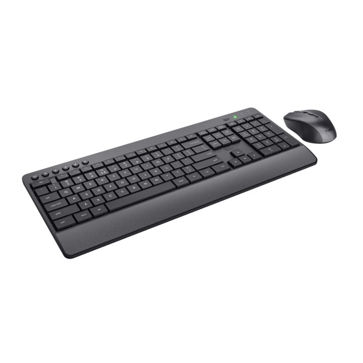 Trust Trezo keyboard Mouse included Universal RF Wireless QWERTY US English Black