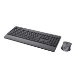 Trust Trezo keyboard Mouse included Universal RF Wireless QWERTY US English Black