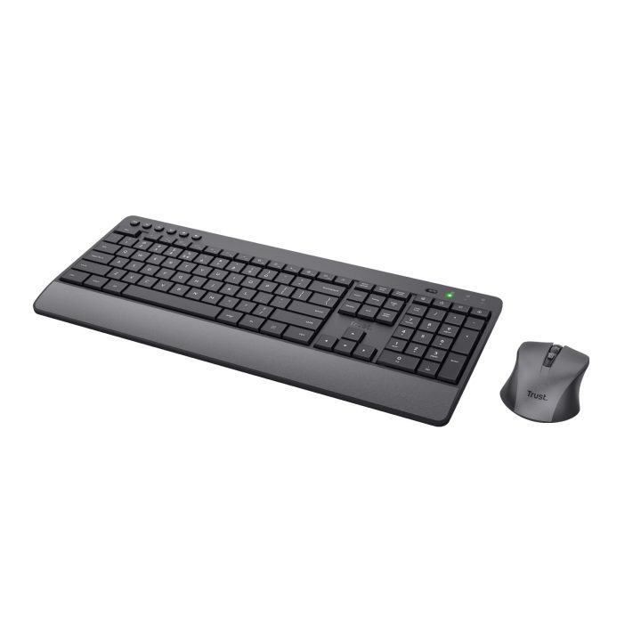 Trust Trezo keyboard Mouse included Universal RF Wireless QWERTY US English Black