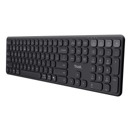 Trust Vaiya US Black USB + RF Wireless + Bluetooth - keyboard