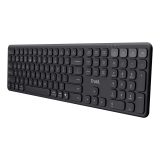 Trust Vaiya US Black USB + RF Wireless + Bluetooth - keyboard
