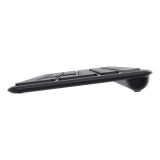 Trust Vaiya US Black USB + RF Wireless + Bluetooth - keyboard