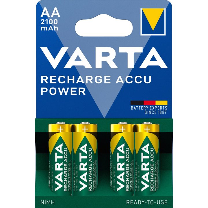 VARTA HR6 AA Recharge Accu Power 2100 mAh 56706 Rechargeable batteries 4 pc(s) Green Yellow
