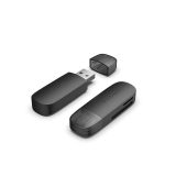 Vention 2-in-1 USB 3.0 A Card Reader(SD+TF) Black Dual Drive Letter