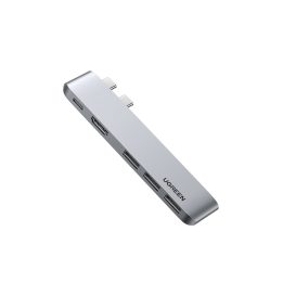 Ugreen 60559 laptop dock/port replicator USB 3.2 Gen 1 (3.1 Gen 1) Type-C Silver