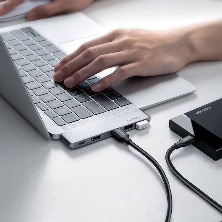 Ugreen 60559 laptop dock/port replicator USB 3.2 Gen 1 (3.1 Gen 1) Type-C Silver